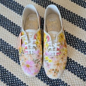 Keds x Rifle Paper Co Champion Marguerite Floral Pink